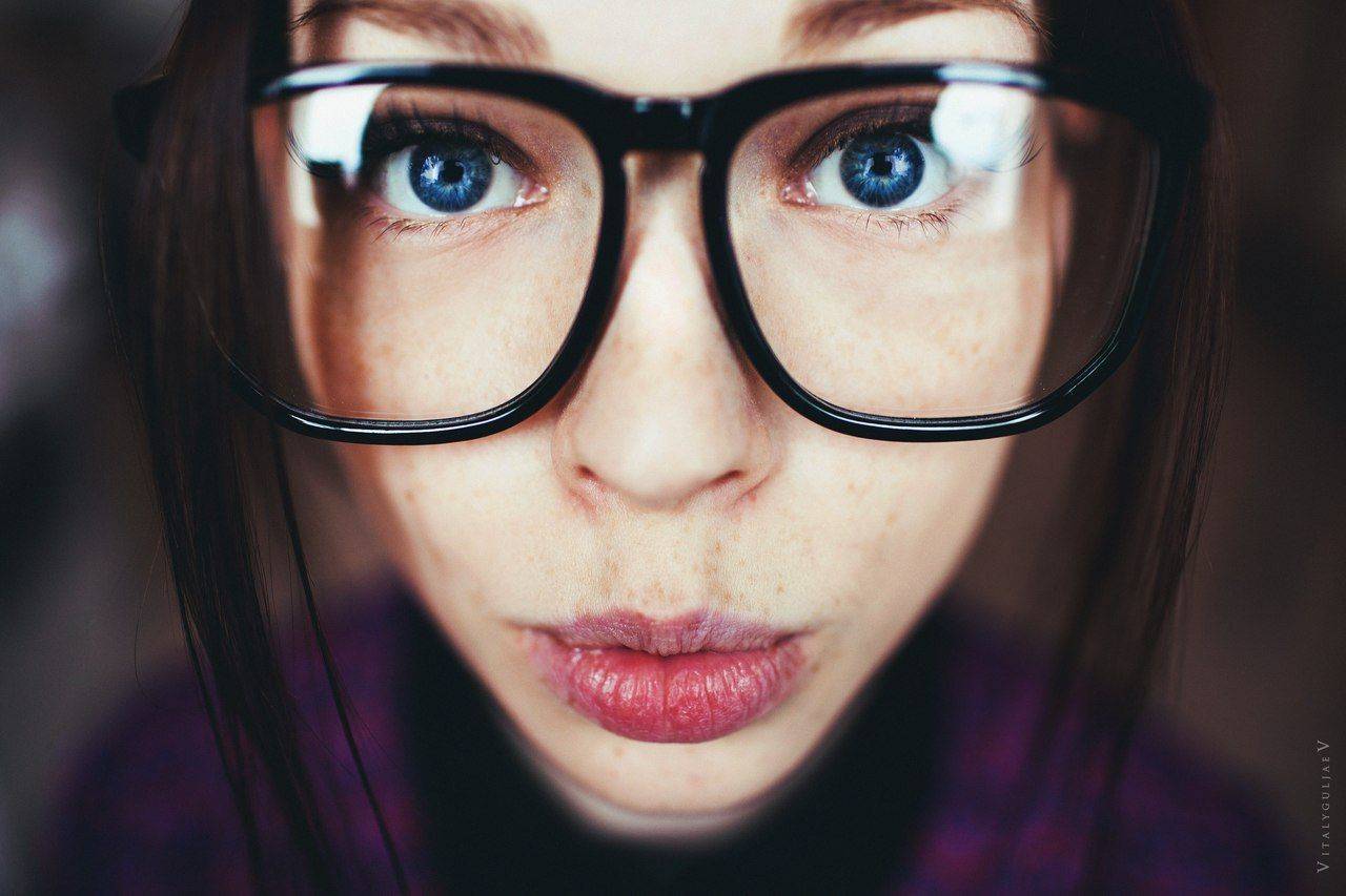 В очках, Взгляд, Глаза, Очки, Виталий Гуляев