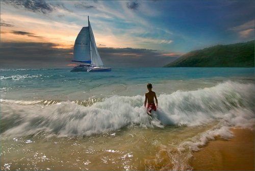 Белеет парус одинокий...