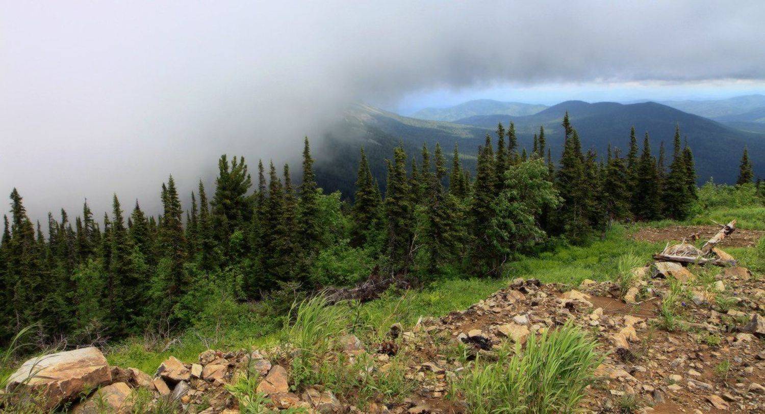 облако, горы,  горная шория, Галина Хвостенко