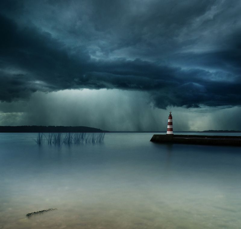 Lithuania, long exposure, storm * фото превью