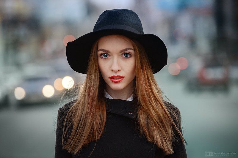 Девушка, голод, девушка в шляпе, фотосессия на улица, прогулка, пленер, глаза, Иван Балабанов, Балабанов Жить в твоей голове... фото превью
