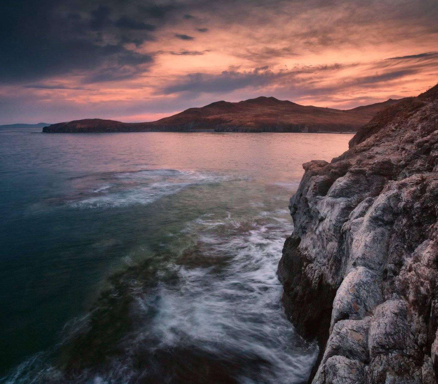 Вечер, Море, Скалы, Андрей Кровлин