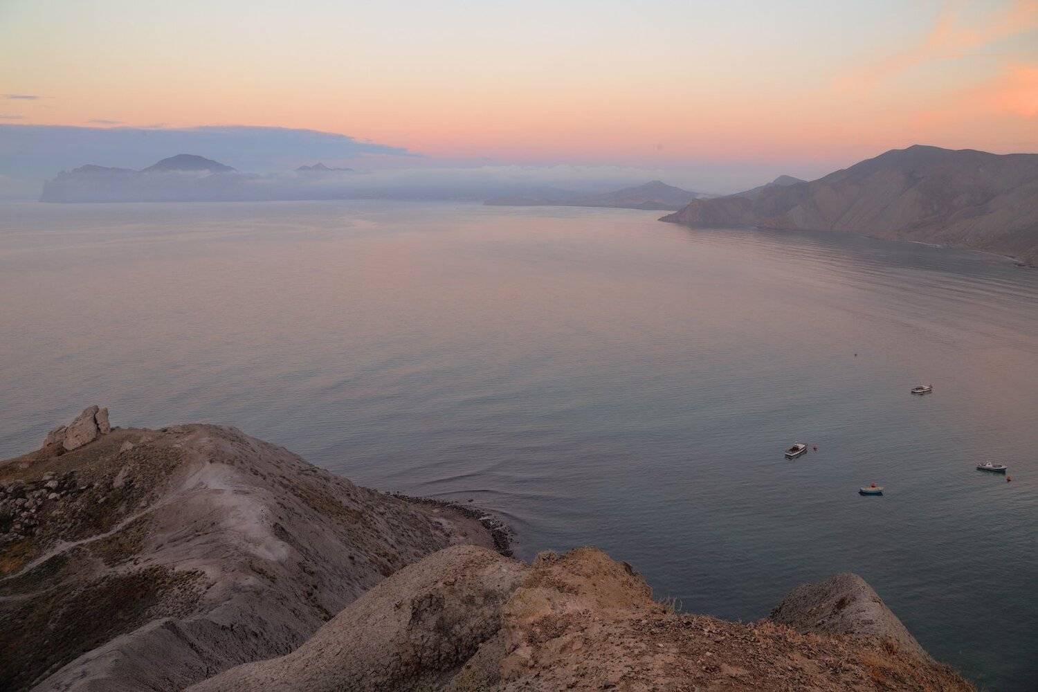 горы, кара-даг, крым, лето, рассвет, черное море, Виктор Климкин