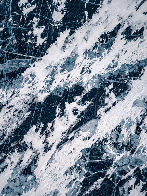 Байкал. Текстуры льда… Baikal. Ice textures... фото превью