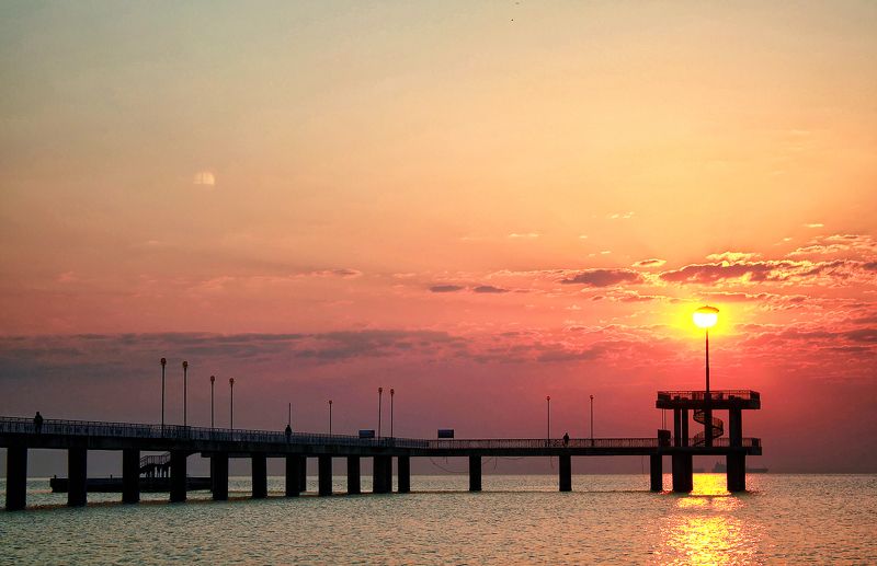 sea morning фото превью