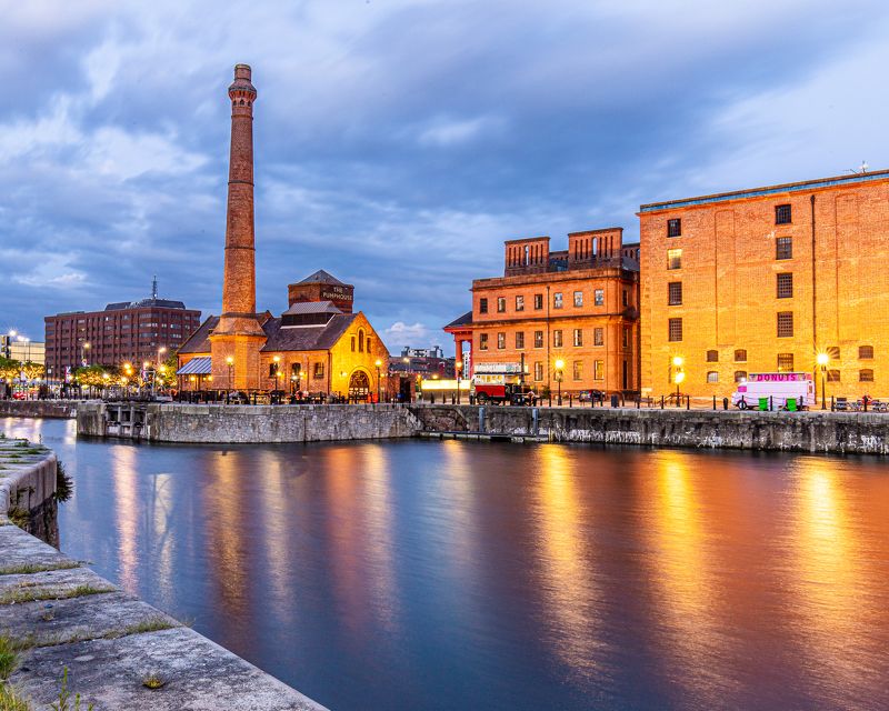 evening, night, liverpool, city Evening in liverpool фото превью