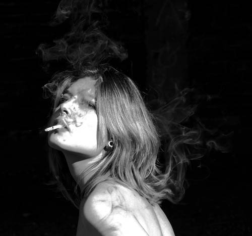 Hair smoke.
