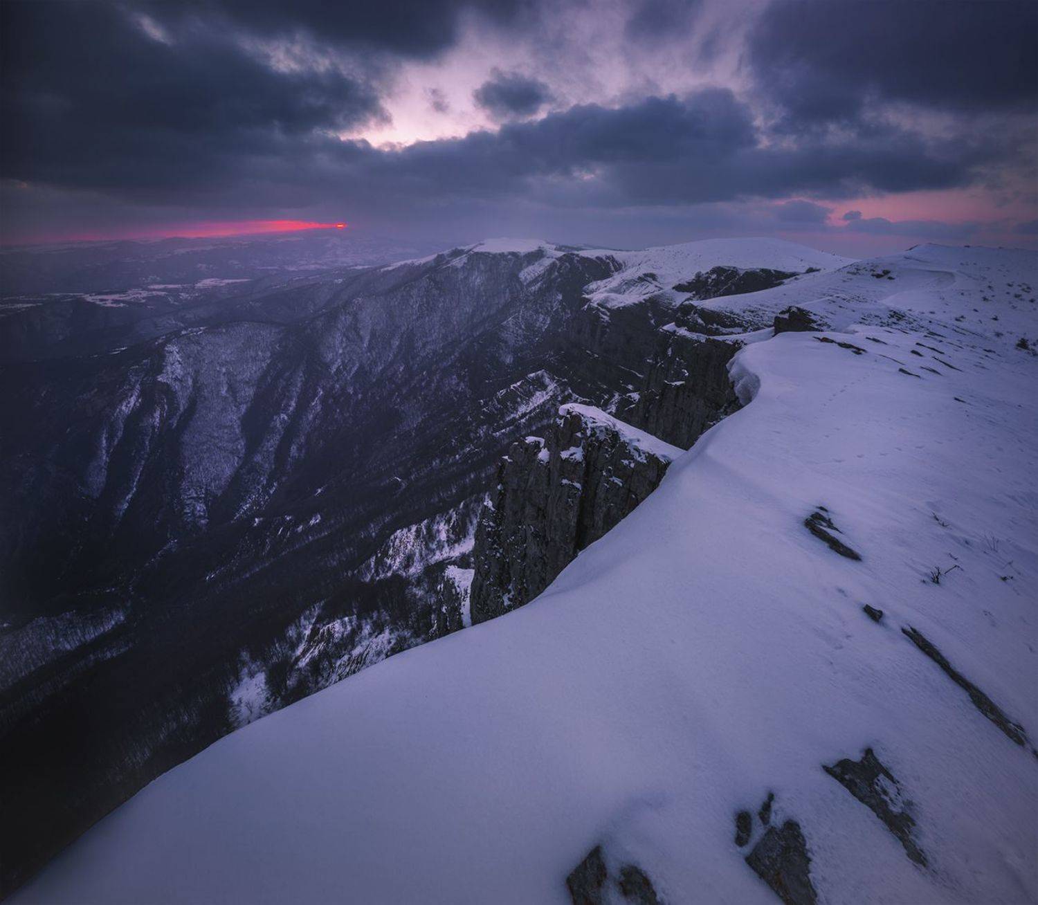 landscape, nature, scenery, peak, lake, sunset, evening, snow, ice, sun, mountain, bulgaria, пейзаж, закат, горы, Александър Александров