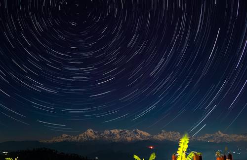 Startrail and Himalaya