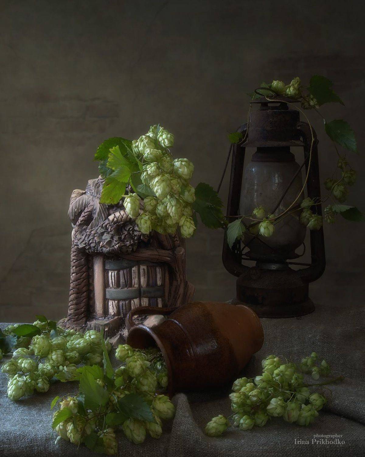 натюрморт, хмель, деревенский, , Приходько Ирина
