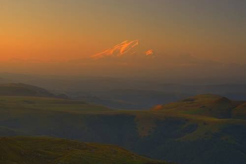 Эльбрус ,рассвет