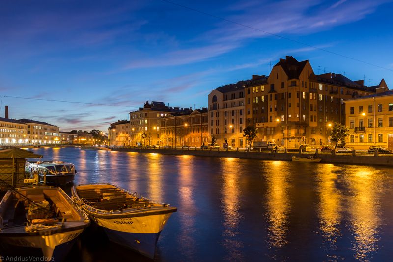 Fontanka at twilight фото превью