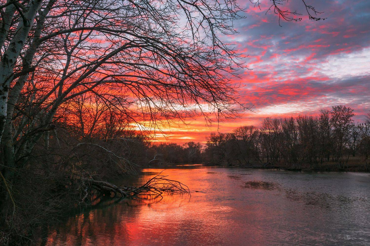 ростовская область, пейзаж, закат, река, облака, краски, Шишкалов Константин