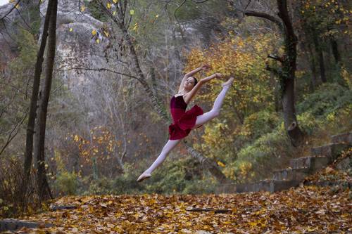 Ballarina in nature