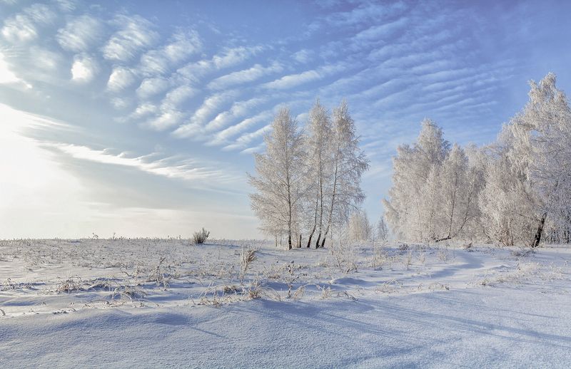 зима, дорога, небеса, небесные клавиши.. фото превью