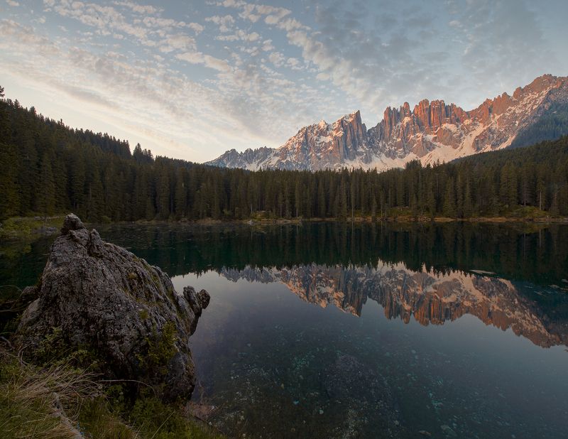 landscape dolomites mountain lake Jezero фото превью
