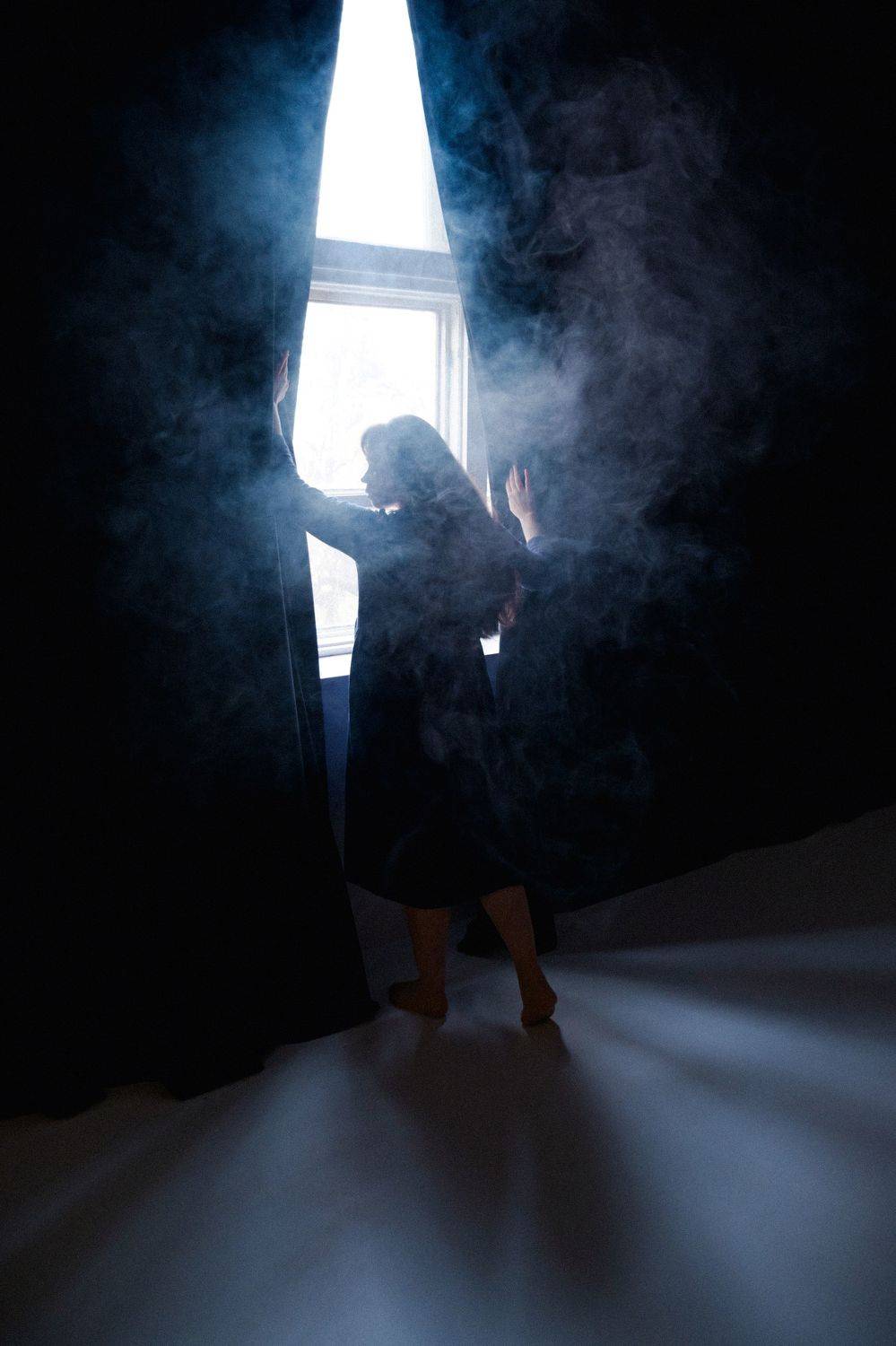 портрет, дым, Елена Шевченко