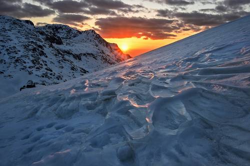 Frozen sunset