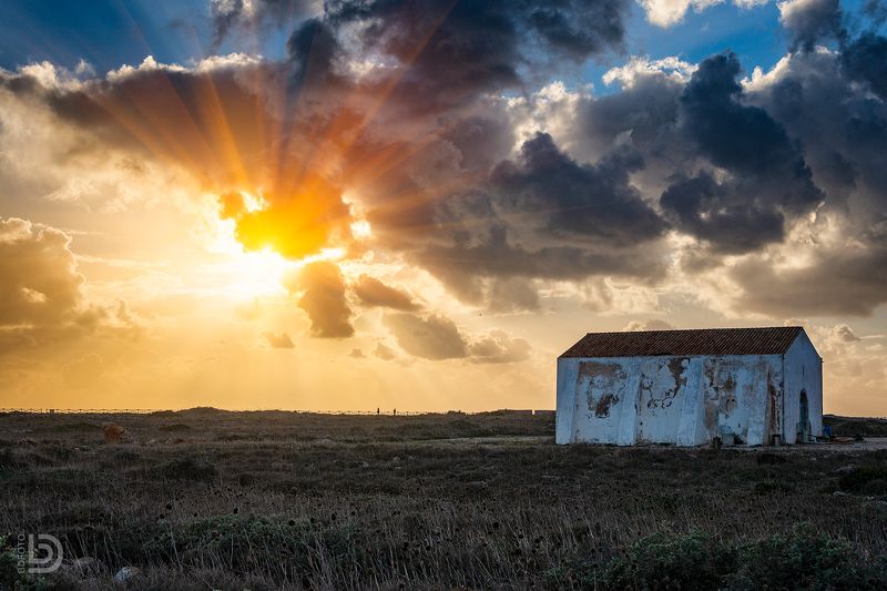portugal, sagres Закат над мысом Sagres фото превью