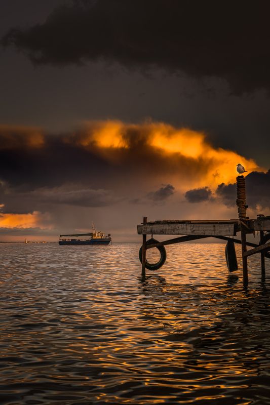 Закат в Евпатории фото превью