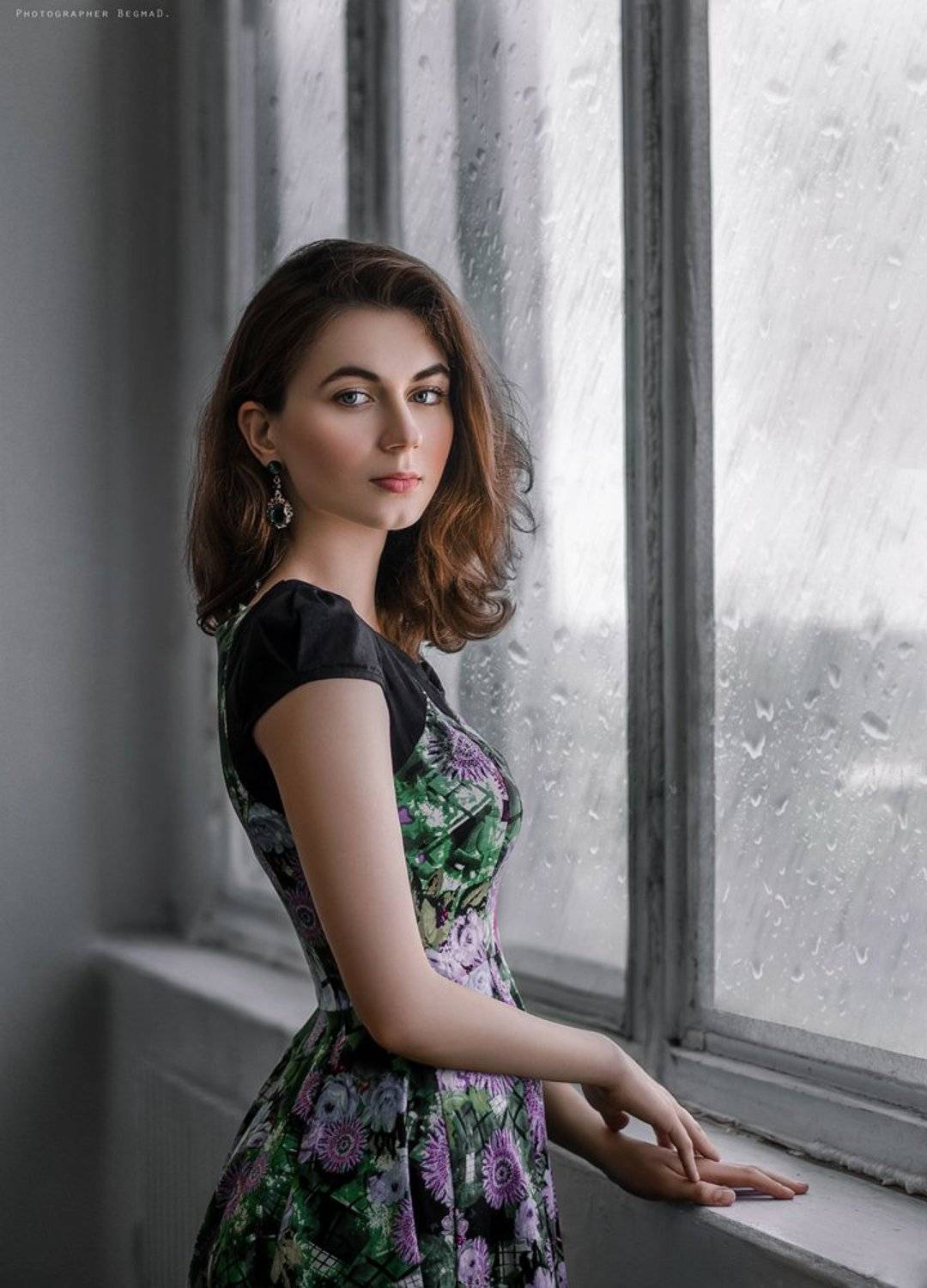 50mm, Nikon, Photoshop, Девушка, Дождь, Красивая, Порттрет, У окна, Фото, Фотография, Дмитрий Бегма