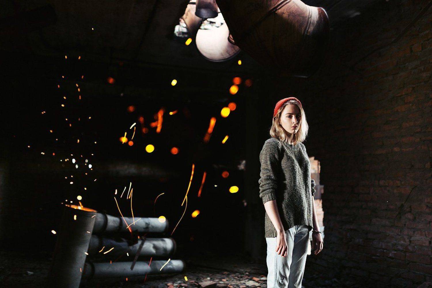 35 мм, Film, Fire, Girl, Portrait, Амельченко Максим