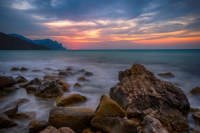 Крым, Лисья Бухта, Рассвет Тишина рассвета.Лисья бухта.Крым. фото превью