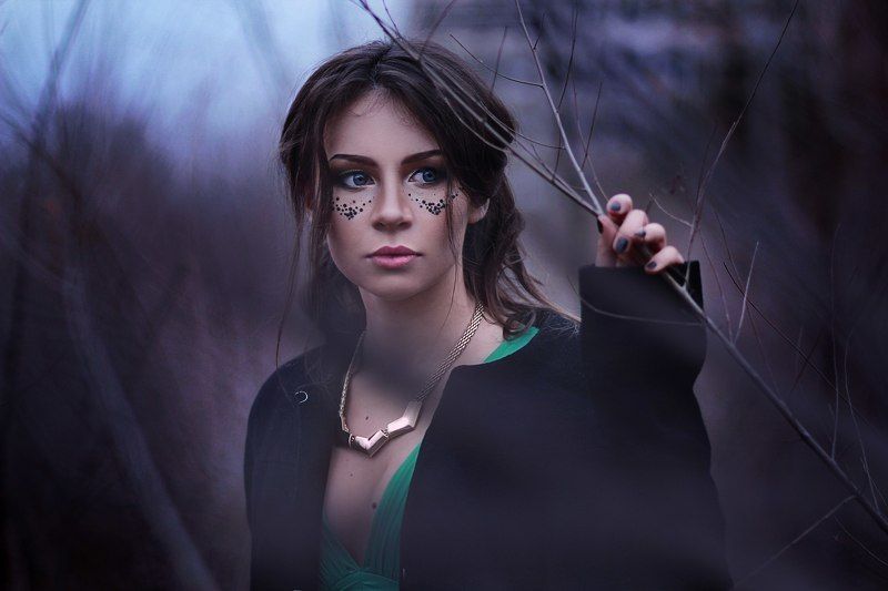 портрет девушка лес Татьяна фото превью