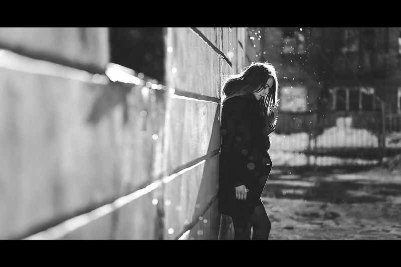 девушка, весна, капли *** фото превью