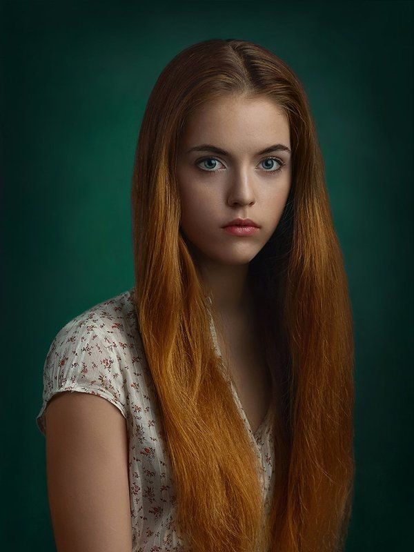 Взгляд, Девушка, Портрет, Рыжая *** фото превью