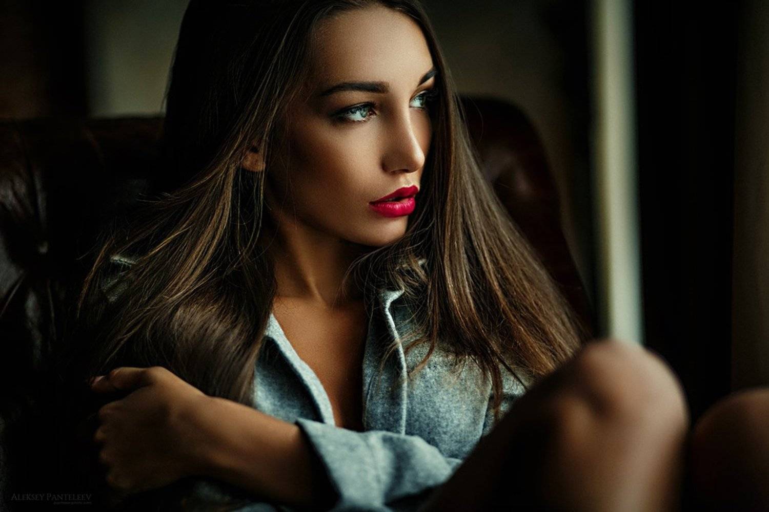 портрет, портрет девушки, Пантелеев Алексей