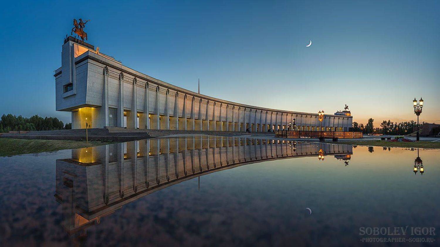 Вечер, Москва, Поклонная гора, Соболев Игорь