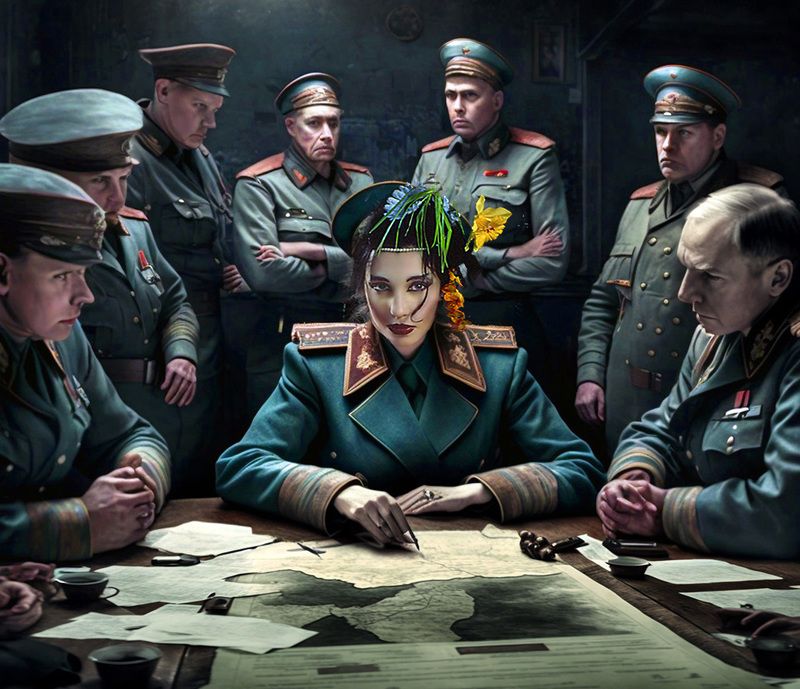 cosplay, косплей, фотомонтаж, коллаж, фотошоп, creative, креатив, photoshop, война, erotic, girl, nude, art, арт, арт-ню, девушка, модель,  обнаженная, фотомодель, фотосессия, фотография, эротика, bodyart, nudeartphoto У войны не женское лицо??? фото превью