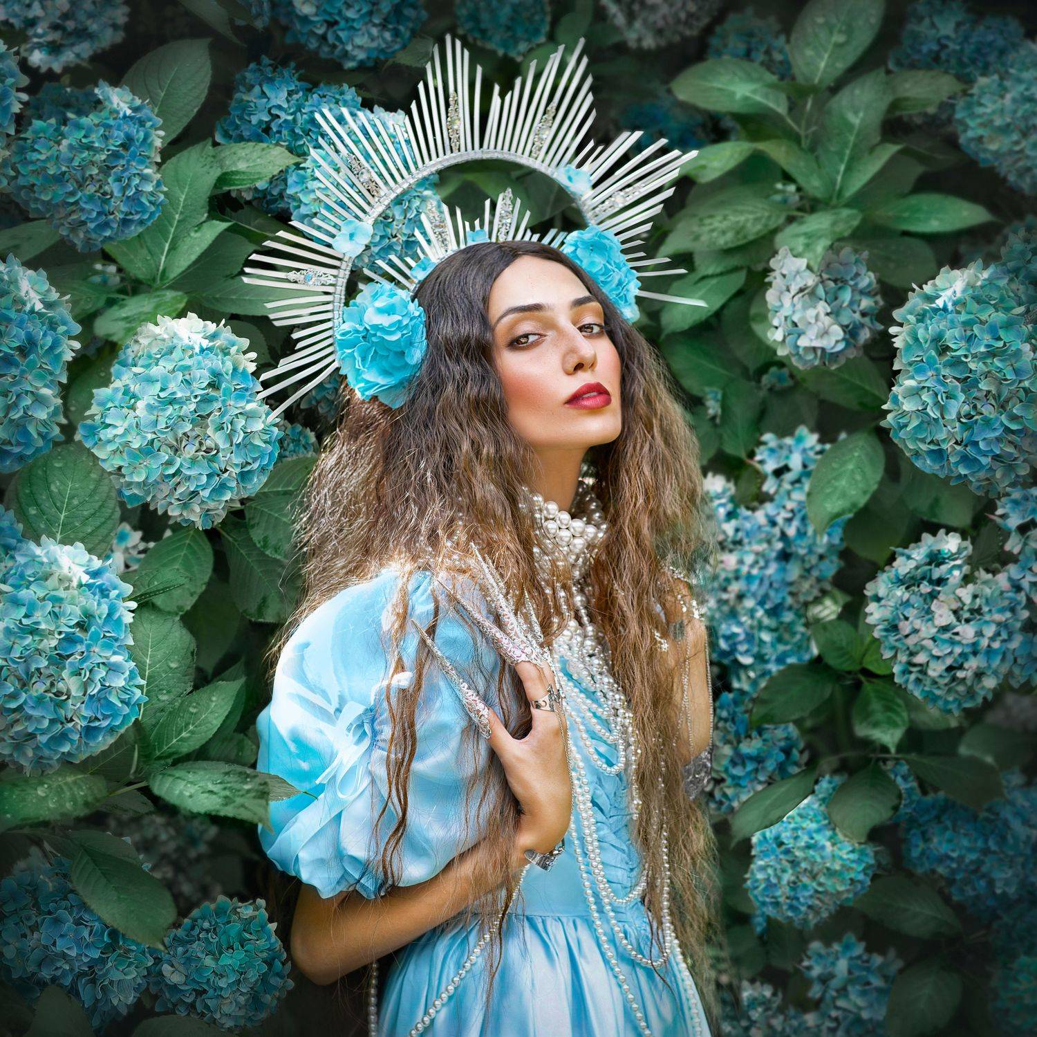 фотограф юлия дюдина, фотосессия в нижнем новгороде, фотограф нижний новгород, арт фотосессия, фотосессия в цветах, фотосессия в гортензиях в гортензиях, Дюдина Юлия