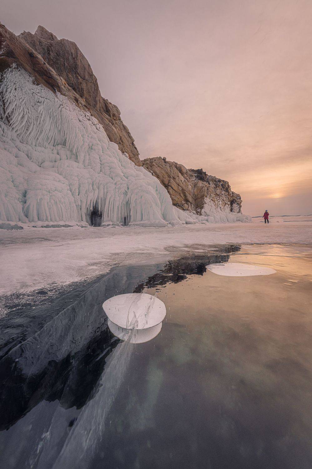 байкал, малое_море, сибирь, россия, борга-даган, пейзаж, зима, лед, рассвет, природа, Лебедева Елена