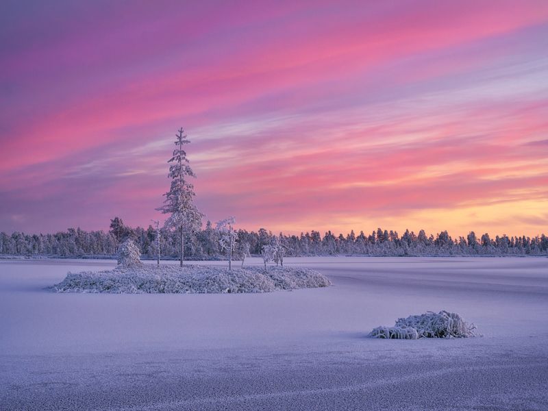 Ванильное небо Карелии фото превью