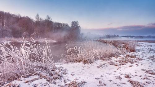 Зимнее утро на Свислочи