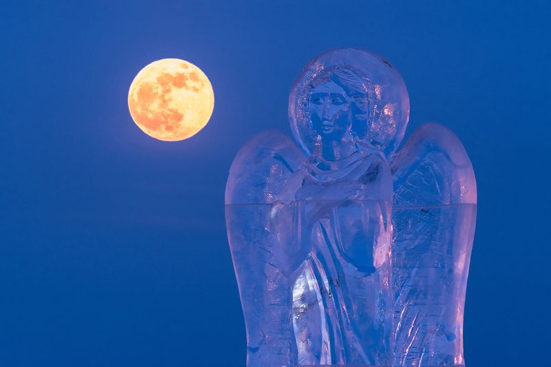 луна, лед, зима, иркутск Полнолуние в Крещение фото превью