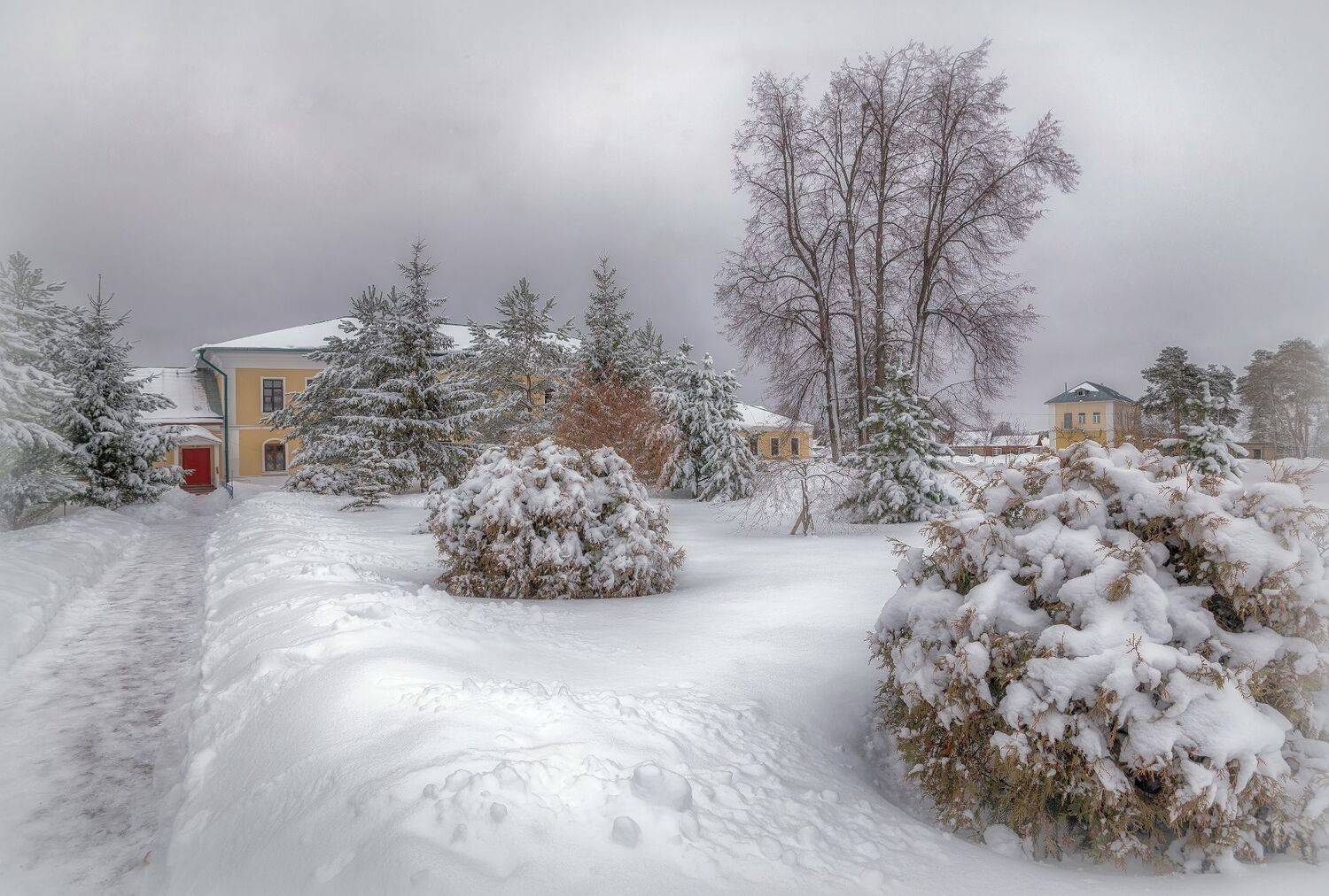 снег, зима, город, Сергей Аникин