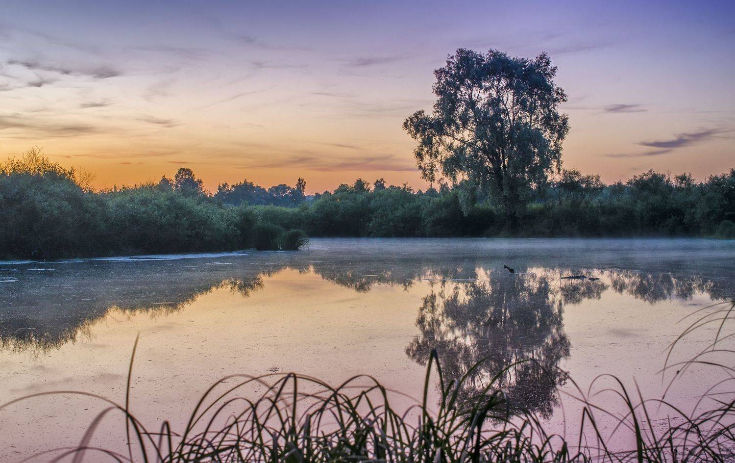 озеро закат красота, Александр Березуцкий