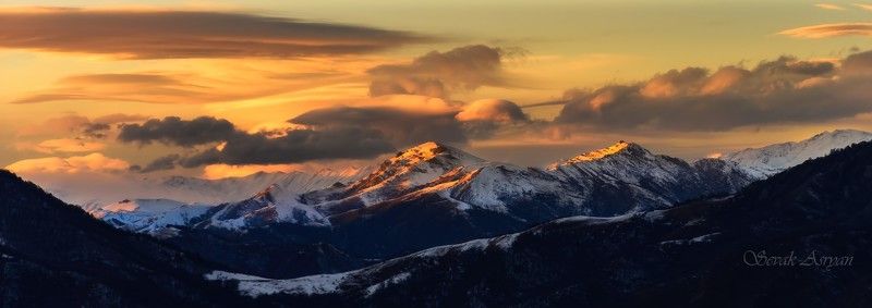 горы, закат, армения После ненастья фото превью