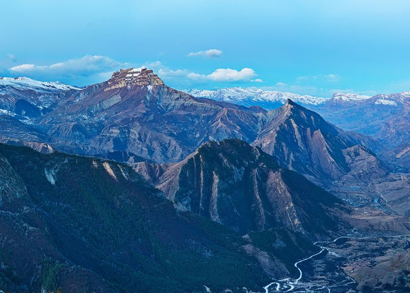 дагестан, кавказ, северный кавказ, горы Дагестан. На пути к Карадахской теснине фото превью