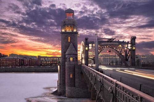 Большеохтинский мост.