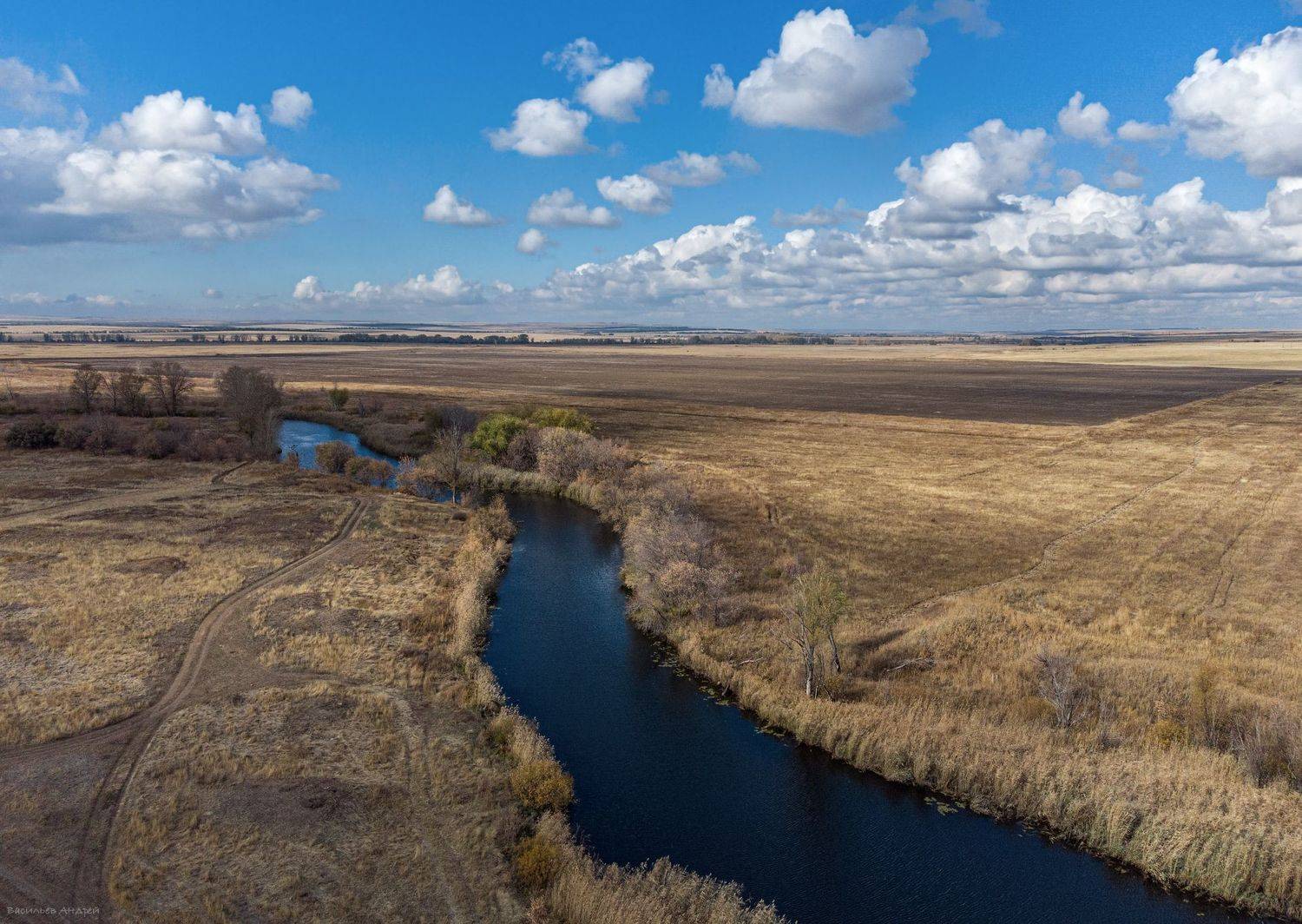 река сухая губерля, природа, осень, Vasilyev Andrey