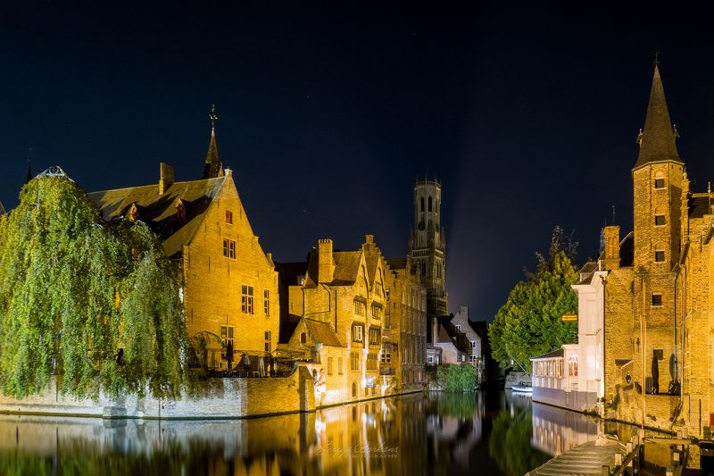 #bruges #belgium #night #europe #historical #tourism #travel #fall # Bruges, Belgium фото превью