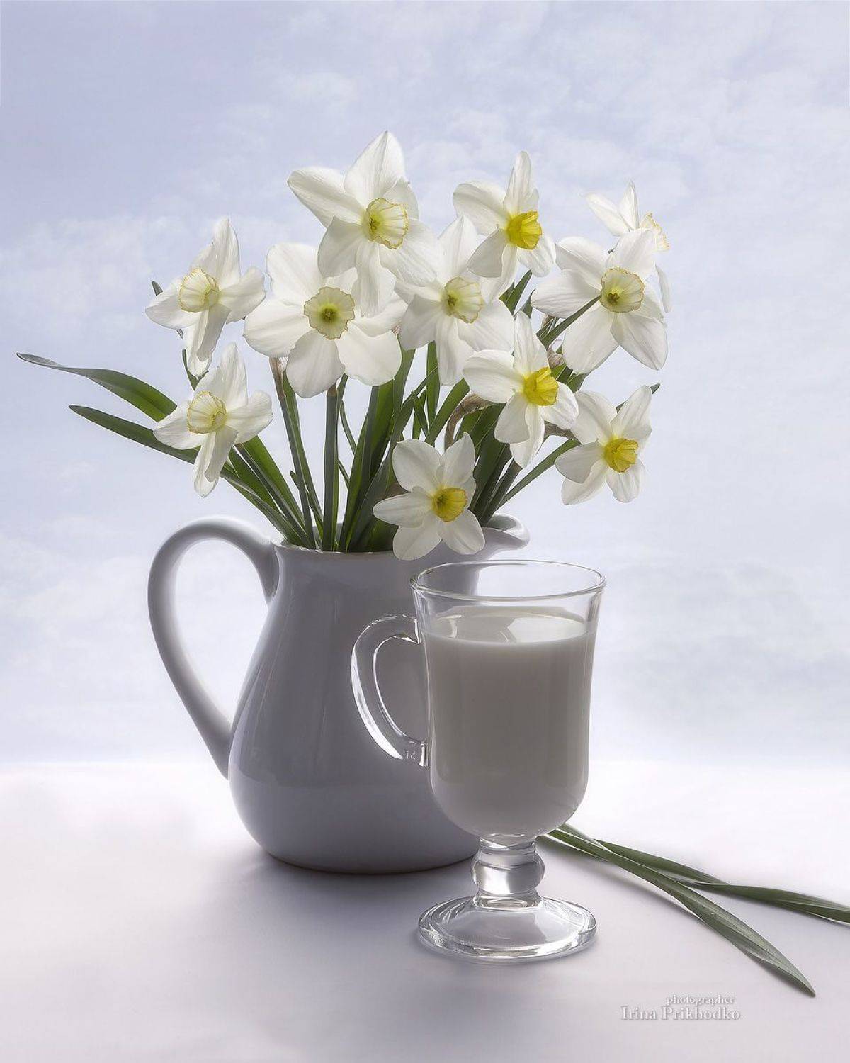 натюрморт, весна, цветы, букеты, нарциссы, Приходько Ирина