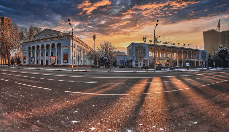 Утро любимого города…. Душанбе (панорама) фото превью
