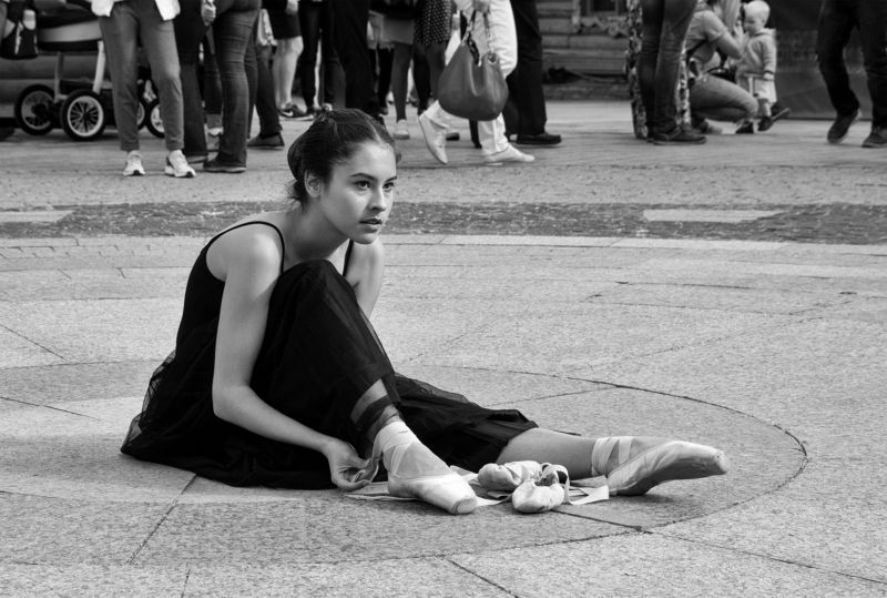 стрит, чб, монохром, улица, площадь, люди Прима фото превью