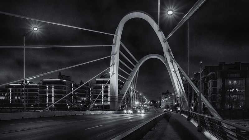 Ночной мост фото превью