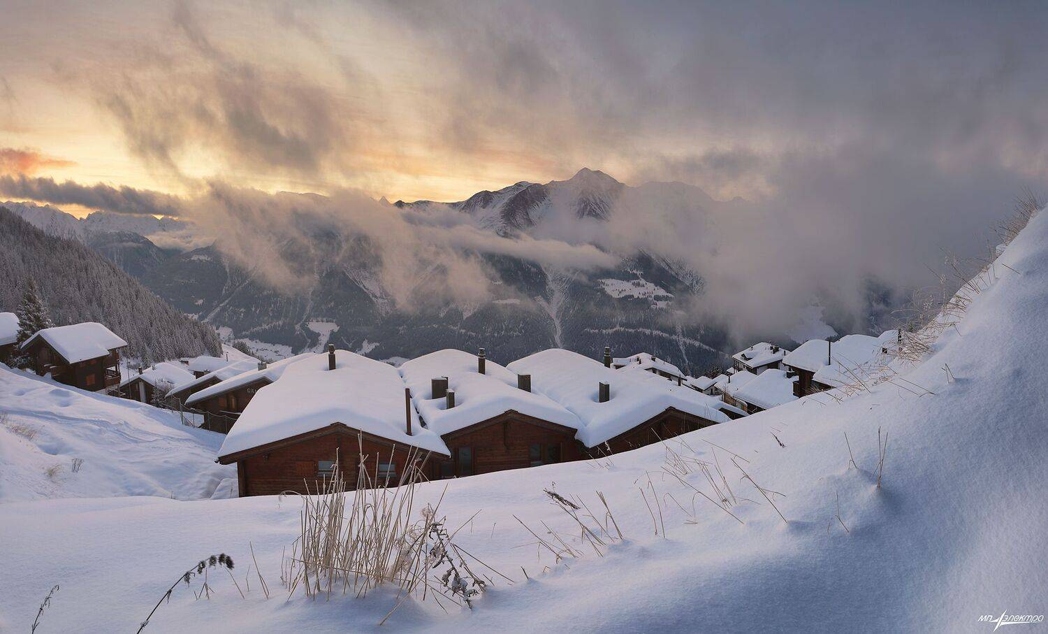 swiss,bettmeralp,зима,швейцария, Николай Матвеев